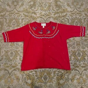 NWT Quacker Factory Beaded Whale Cardigan